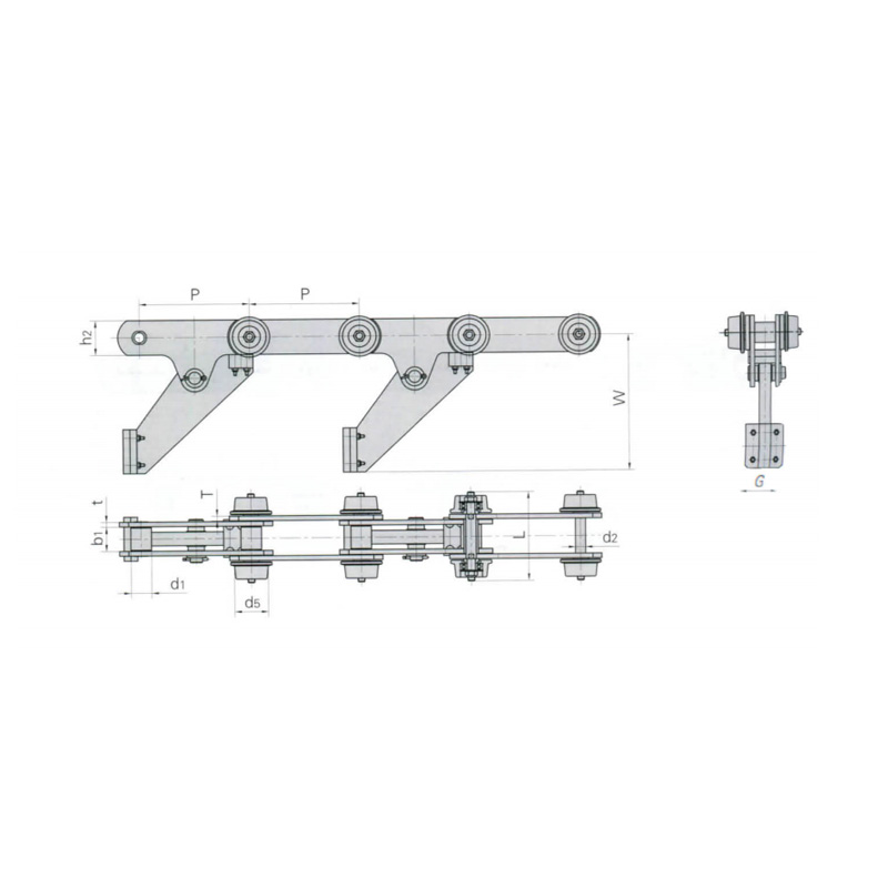 โซ่สายพานลำเลียงสำหรับสายการผลิตรถยนต์